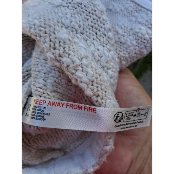 🪷 Free People We The Free Beach Zephyr Tunic Sweater Size M Coastal Boho - Picture 8 of 10